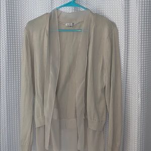 Cardigan with Sheer Bottom